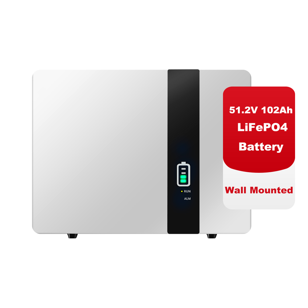 Wall-mounted 5KWh LiFePO4 Lithium Batteries
